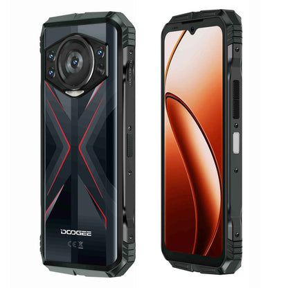 [HK Warehouse] DOOGEE S118 Rugged Phone, 8GB+512GB, 6.58 inch Android 14 MediaTek Helio G99 Octa Core, Network: 4G, OTG, NFC(Black Red)