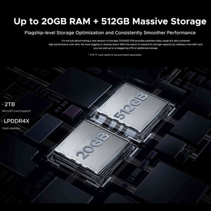 [HK Warehouse] DOOGEE S118 Rugged Phone, 8GB+512GB, 6.58 inch Android 14 MediaTek Helio G99 Octa Core, Network: 4G, OTG, NFC(Black Red)