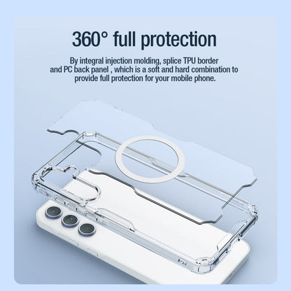 For Samsung Galaxy A55 NILLKIN Ultra Clear Magnetic PC + TPU Phone Case(Transparent)