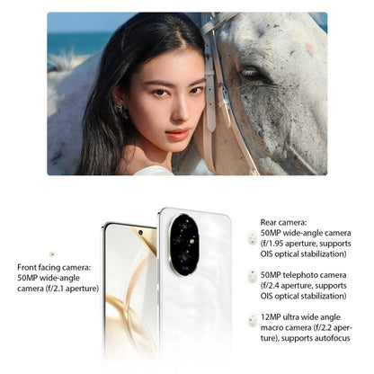 Honor 200, 12GB+512GB, Screen Fingerprint Identification, 6.7 inch MagicOS 8.0 Snapdragon 7 Gen 3 Octa Core, Network: 5G, NFC, OTG(Silver White)