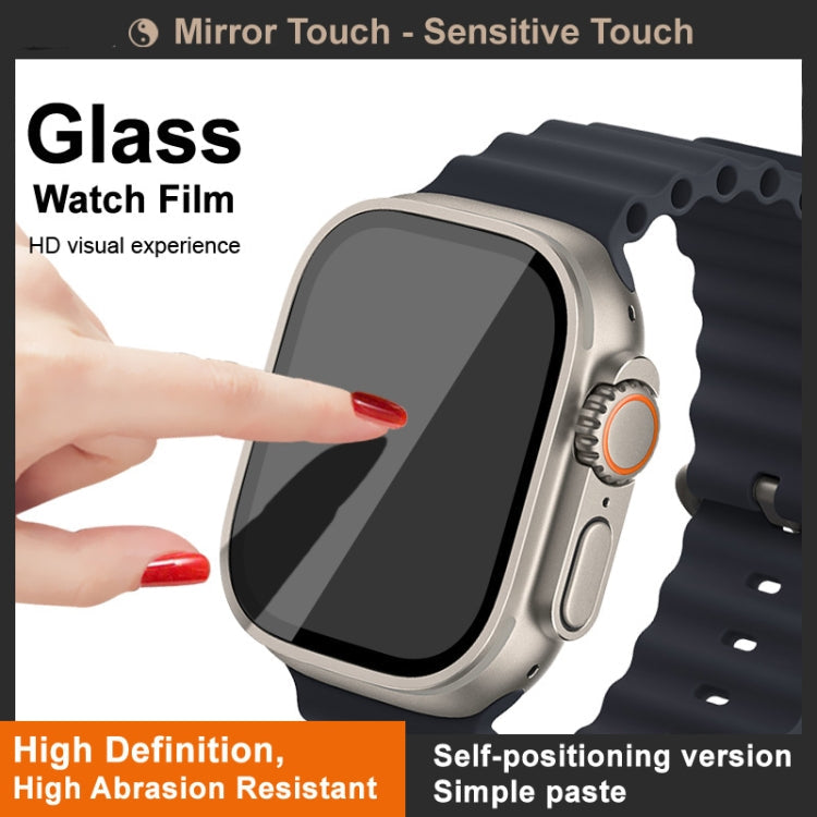 For Apple Watch Ultra 1/2/3 49mm IMAK Tempered Glass Watch Protective Film Self-contained Positioning Version