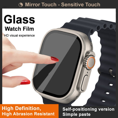 For Apple Watch Ultra 1/2/3 49mm IMAK Tempered Glass Watch Protective Film Self-contained Positioning Version