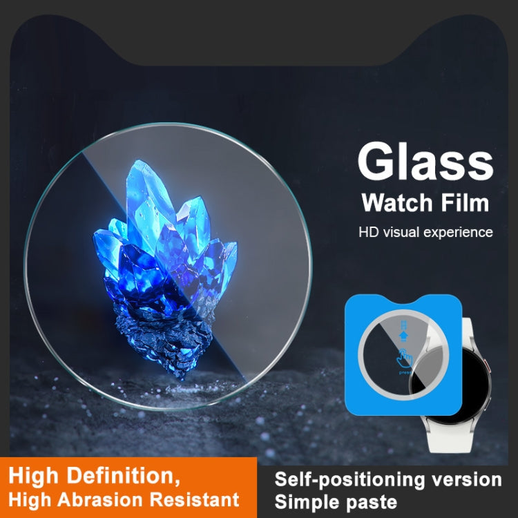 For Samsung Galaxy Watch4 40mm IMAK Tempered Glass Watch Protective Film Self-contained Positioning Version