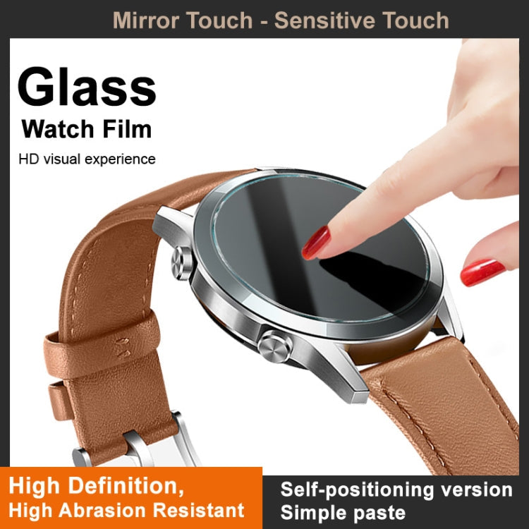 For Samsung Galaxy Watch4 40mm IMAK Tempered Glass Watch Protective Film Self-contained Positioning Version
