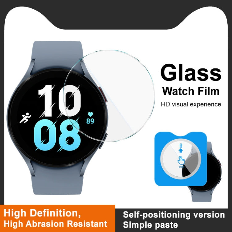 For Samsung Galaxy Watch5 44mm IMAK Tempered Glass Watch Protective Film Self-contained Positioning Version