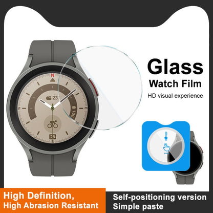 For Samsung Galaxy Watch5 Pro 45mm IMAK Tempered Glass Watch Protective Film Self-contained Positioning Version