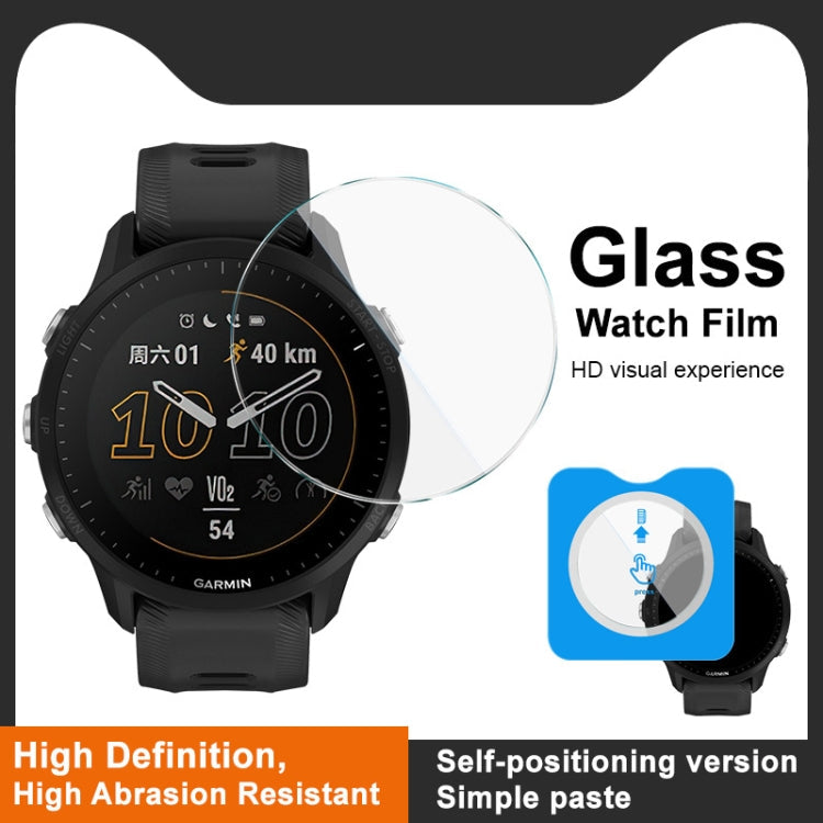 For Garmin Forerunner 955 IMAK Tempered Glass Watch Protective Film Self-contained Positioning Version