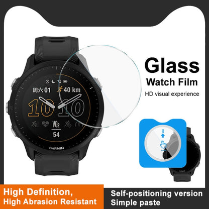 For Garmin Forerunner 955 IMAK Tempered Glass Watch Protective Film Self-contained Positioning Version