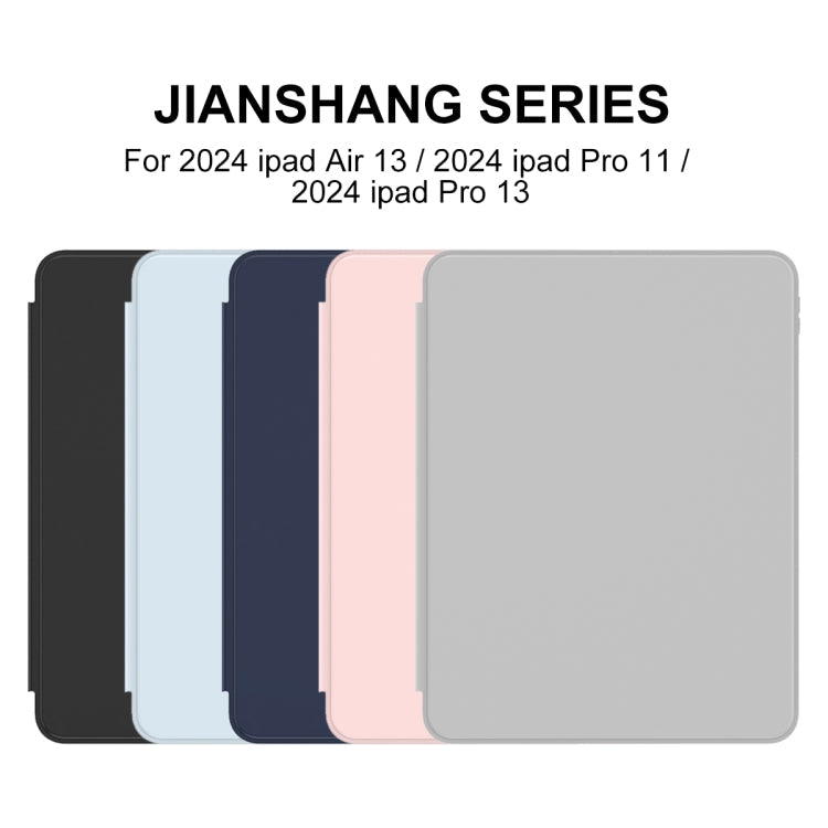 For iPad Pro 11 2025 / 2024 Mutural Jianshang Series Smart Leather Tablet Case(Grey)