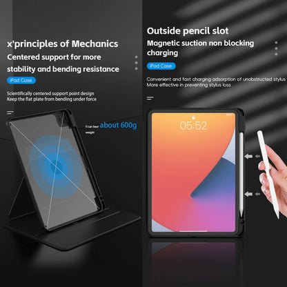 For iPad Pro 11 2025 / 2024 Mutural Jianshang Series Smart Leather Tablet Case(Dark Blue)