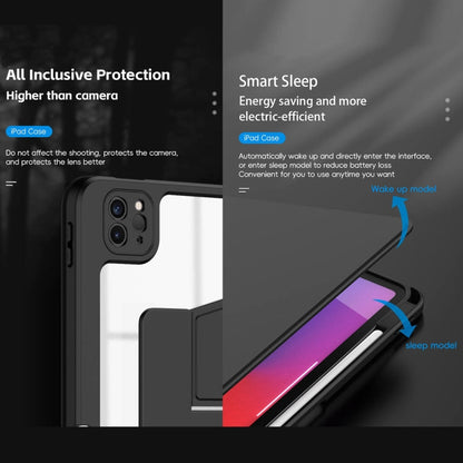 For iPad Pro 11 2025 / 2024 Mutural Jianshang Series Smart Leather Tablet Case(Dark Blue)