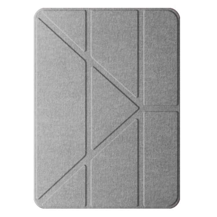 For iPad Pro 11 2025 / 2024 Mutural Multi-fold Smart Leather Tablet Case(Grey)