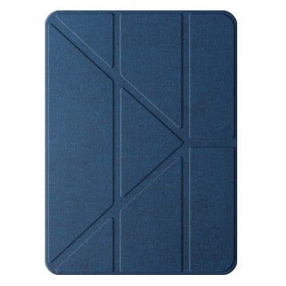 For iPad Pro 11 2025 / 2024 Mutural Multi-fold Smart Leather Tablet Case(Blue)