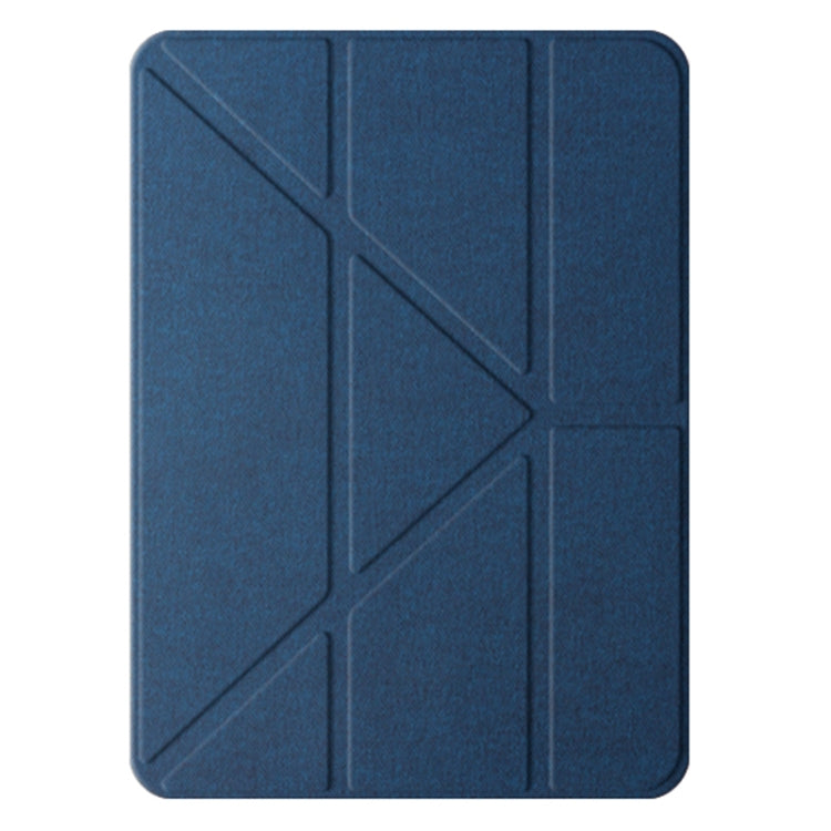 For iPad Air 13 2026 / 2025 / 2024 Mutural Multi-fold Smart Leather Tablet Case(Blue)