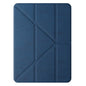 For iPad Air 13 2026 / 2025 / 2024 Mutural Multi-fold Smart Leather Tablet Case(Blue)