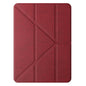 For iPad Air 11 2026 / 2025 / 2024 Mutural Multi-fold Smart Leather Tablet Case(Red)