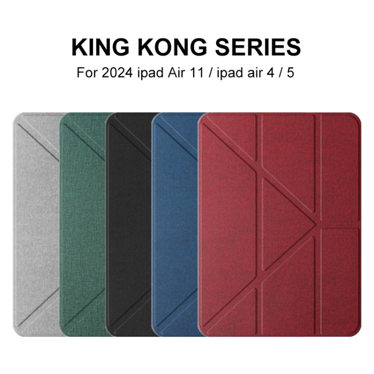 For iPad Air 11 2026 / 2025 / 2024 Mutural Multi-fold Smart Leather Tablet Case(Black)