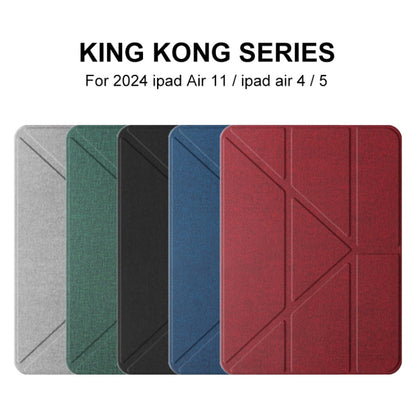 For iPad Air 11 2026 / 2025 / 2024 Mutural Multi-fold Smart Leather Tablet Case(Black)