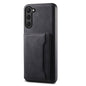 For Samsung Galaxy S23 5G Denior D13 Retro Texture Leather MagSafe Card Bag Phone Case(Black)