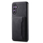 For Samsung Galaxy S23 FE 5G Denior D13 Retro Texture Leather MagSafe Card Bag Phone Case(Black)