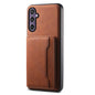 For Samsung Galaxy S24 5G Denior D13 Retro Texture Leather MagSafe Card Bag Phone Case(Brown)