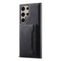 For Samsung Galaxy S24 Ultra 5G Denior D13 Retro Texture Leather MagSafe Card Bag Phone Case(Black)