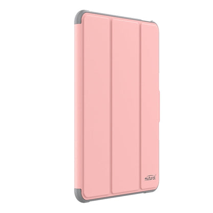 For iPad Air 13 2026 / 2025 / 2024 Mutural PC Hybrid TPU Leather Smart Tablet Case(Pink)