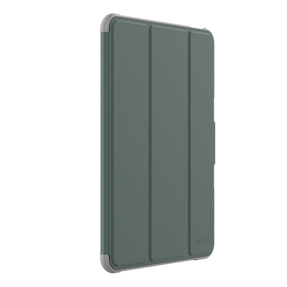 For iPad Pro 11 2025 / 2024 Mutural PC Hybrid TPU Leather Smart Tablet Case(Dark Green)