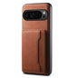 For Google Pixel 9 Pro Denior D13 Retro Texture Leather MagSafe Card Bag Phone Case(Brown)
