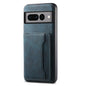 For Google Pixel 7 Pro 5G Denior D13 Retro Texture Leather MagSafe Card Bag Phone Case(Blue)