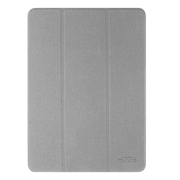For iPad Air 13 2026 / 2025 / 2024 Mutural YASHI Series Tablet Leather Smart Case(Grey)
