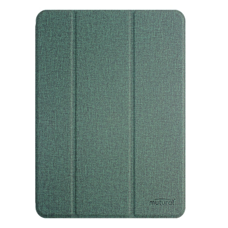 For iPad Pro 11 2025 / 2024 Mutural YASHI Series Tablet Leather Smart Case(Green)