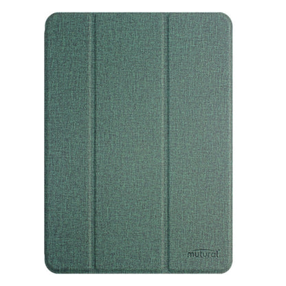 For iPad Pro 11 2025 / 2024 Mutural YASHI Series Tablet Leather Smart Case(Green)