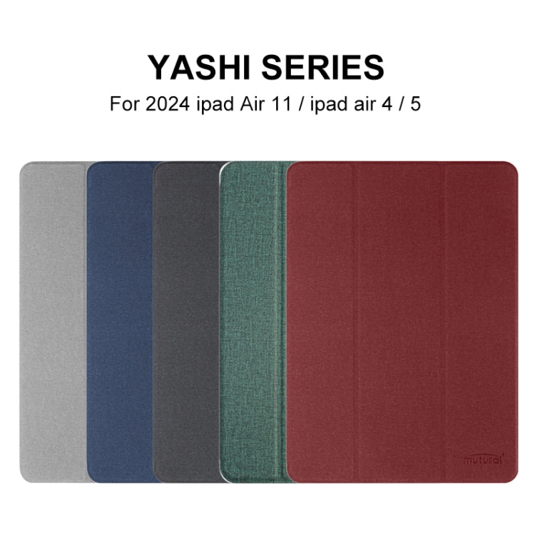 For iPad Pro 13 2025 / 2024 Mutural YASHI Series Tablet Leather Smart Case(Black)