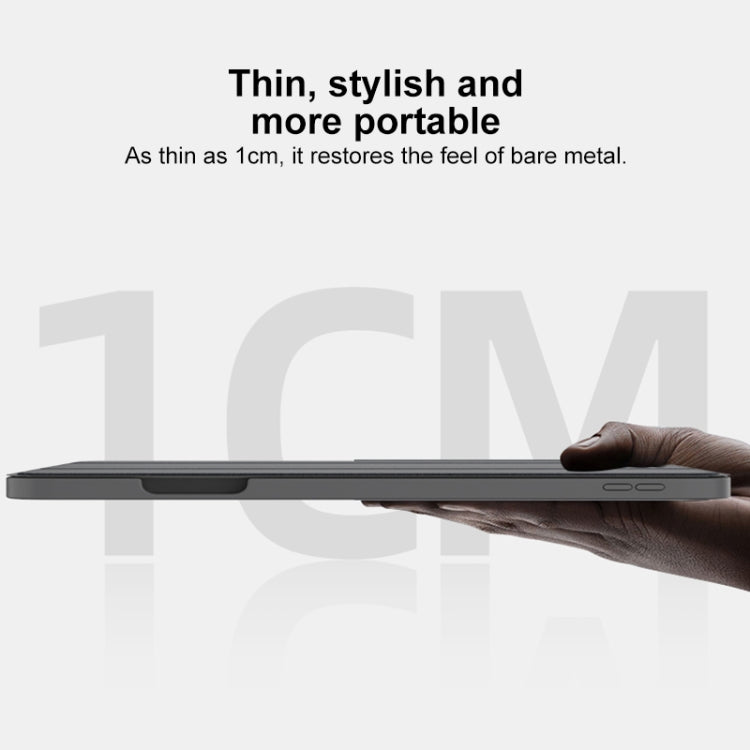 For iPad Air 13 2026 / 2025 / 2024 Mutural YASHI Series Tablet Leather Smart Case(Grey)