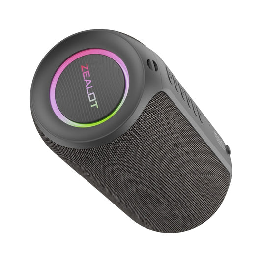Enceinte Bluetooth haute puissance Zealot S32 Max 20W avec lumière RVB (Gris)