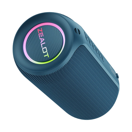 Enceinte Bluetooth haute puissance Zealot S32 Max 20W avec lumière RVB (Bleu)