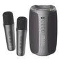 Zealot S61M RGB Rhythmic Light Karaoke Wireless Speaker, Style:Dual Mic(Black)
