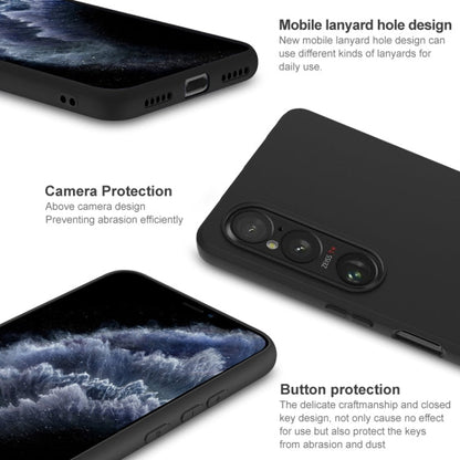 For Sony Xperia 1 VI IMAK UC-3 Series Shockproof Frosted TPU Phone Case(Black)