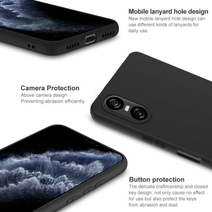 For Sony Xperia 10 VI IMAK UC-3 Series Shockproof Frosted TPU Phone Case(Black)