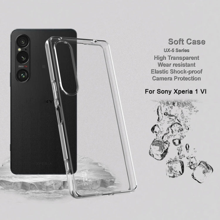 For Sony Xperia 1 VI IMAK UX-5 Series TPU Phone Case(Transparent)
