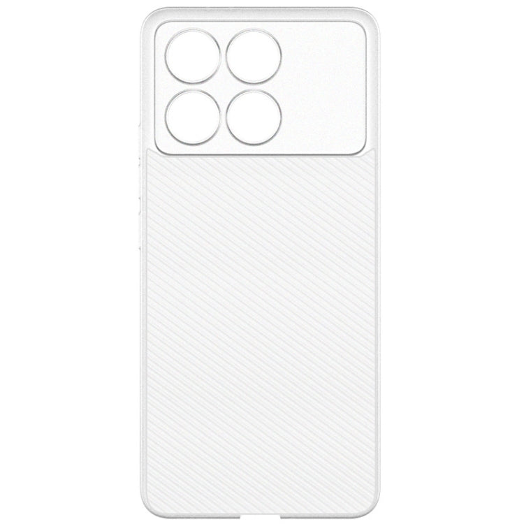 For Xiaomi Redmi K70E 5G imak 0.7mm Ultra Thin Ripple Texture Phone Case(Transparent White)
