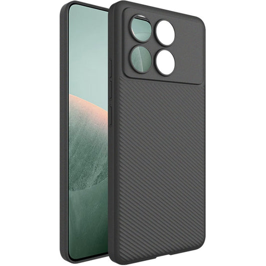 For Xiaomi POCO X6 Pro 5G imak 0.7mm Ultra Thin Ripple Texture Phone Case(Black)