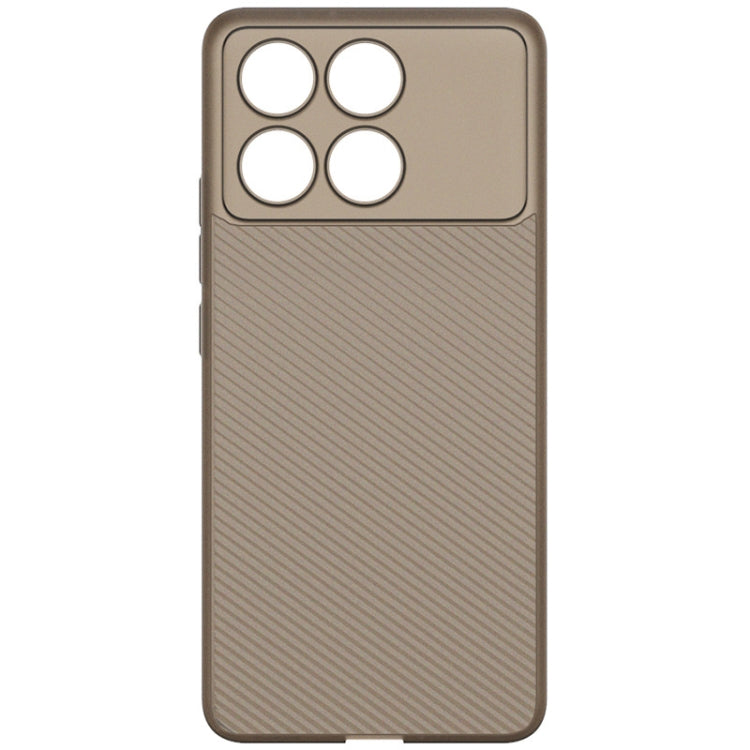 For Xiaomi POCO X6 Pro 5G imak 0.7mm Ultra Thin Ripple Texture Phone Case(Transparent Black)