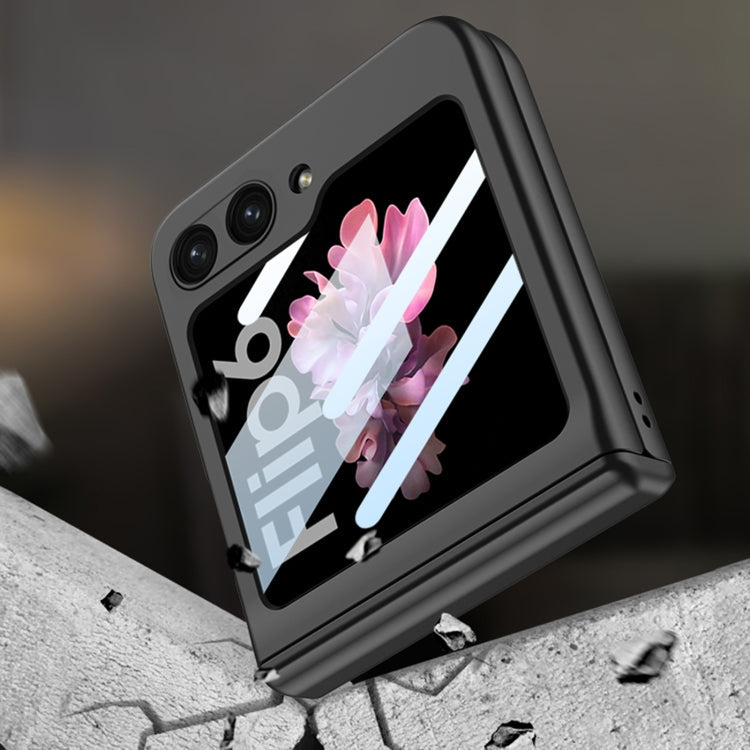 For Samsung Galaxy Z Flip6 / Flip7 FE GKK Integrated Magnetic Full Coverage Folding Phone Case(Titanium Grey)