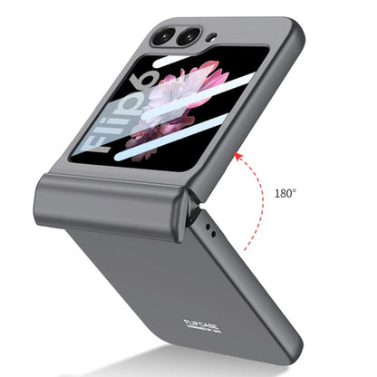 For Samsung Galaxy Z Flip6 / Flip7 FE GKK Integrated Magnetic Full Coverage Folding Phone Case(Titanium Grey)