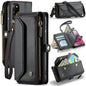 For Samsung Galaxy S20 CaseMe C36 Card Slots Zipper Wallet RFID Anti-theft Leather Phone Case(Black)