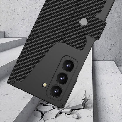 For Samsung Galaxy Z Fold6 GKK Integrated Armor Flip Leather Case with Pen Slot, Stylus Not Included(Litchi Texture)