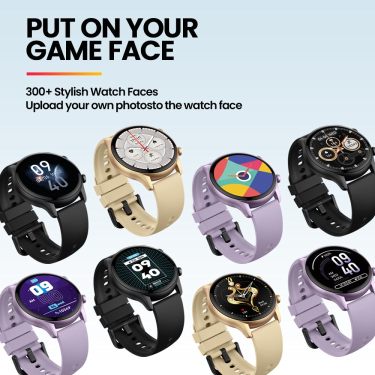 Zeblaze Btalk 3 Plus Montre intelligente de fitness et bien-être avec écran de 1,39 pouces et prise en charge des appels vocaux (Noir)
