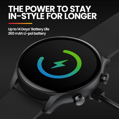 Zeblaze Btalk 3 Plus Montre intelligente de fitness et bien-être avec écran de 1,39 pouces et prise en charge des appels vocaux (Noir)
